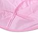 Hangqiao Salon Kids Bib Hairstylist Barber Gown Cape Cloth Baby Hair Cut Hairdressing , Pink