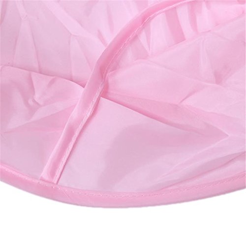 Hangqiao Salon Kids Bib Hairstylist Barber Gown Cape Cloth Baby Hair Cut Hairdressing , Pink