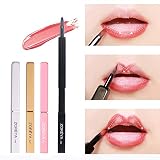 ◆ Lápiz labial pequeño, se puede colocar en un bolsillo, bolso o bolsa de cosméticos, fácil de usar.