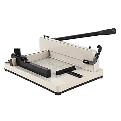 Amzdeal Massicot A4 400 Feuilles Capacité Professionnel Industriel Coupe-papier en métal 12" Largeur de coupe pour Format A4