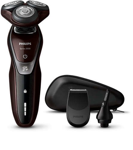 Preisvergleich Produktbild Philips Rotationsrasierer S5510 / 45 Shaver Series 5000 Schwarz / Grau, Chrom