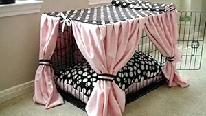 Pet Dog Cat Cage Cover Polyester Waterproof Breathable Supplies Pet Anti-Dust Cover Cloth Size: 79x49x63 cm (Color May Vary)