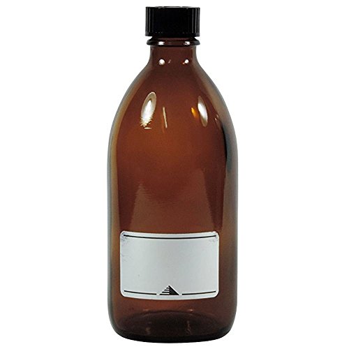 Viva Haushaltswaren – 2 x Enghalsflasche 250 ml aus Braunglas mit Verschluss, als Apothekerflasche, Laborflasche & Medizinflasche verwendbar – Made in Germany & BPA frei (inkl. 2 Beschriftungsetiketten) - 4