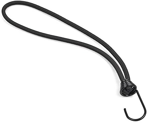 Black sling with Metal Hook 250 mm Pack of 10 Taper Spiral Hook | Lashing Strap with Hooks, Tarpaulin Bungee | Tarpaulin Lashing Strap Sling With Hook | Rubber Sling with Hook Rubber Release Strap with Hook/Metal Hooks/Replacement Rubber for Tents Replacement Rubber for Tarpaulin