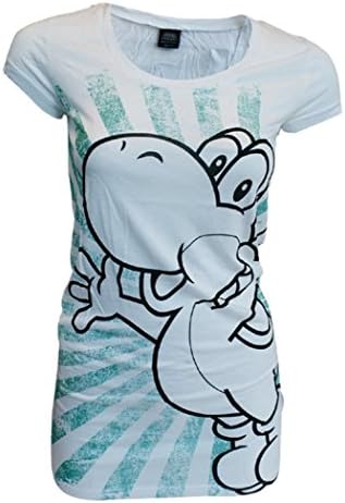 Nintendo T-Shirt (Damen) -XL- Yoshi, weiss