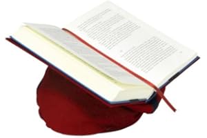 Klein & More Buchstütze Leselotte rot Lesekissen für bequemes Lesen, Baumwolle