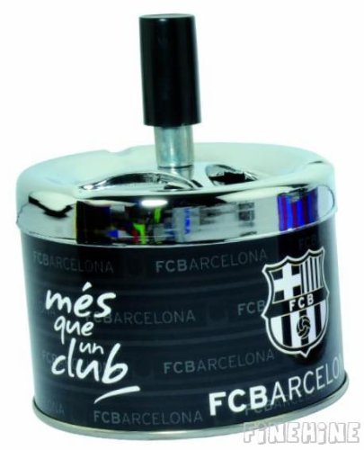 2 Stück FC BARCELONA Schleuder-Ascher Drehaschenbecher NEU+OVP - 3