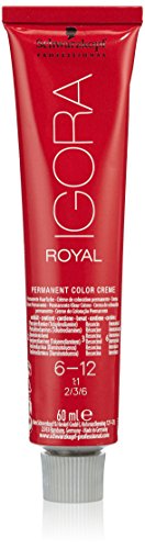 Schwarzkopf Igora Royal Premium-Haarfarbe 6-12 dunkelblond cendré asch, 1er Pack (1 x 60 g)