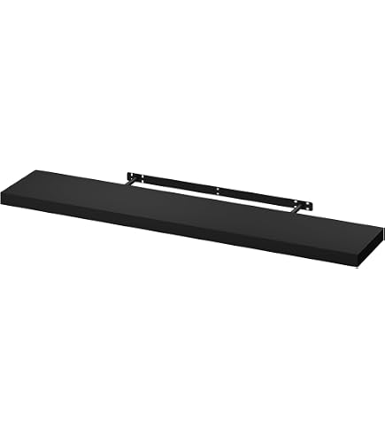Gicos Mensola A Parete In MDF Wengè – 100x25x4 Cm – Scaffale Pensile Da Muro, Colore Wengè - 2