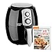Produktbild CUISINIER DELUXE - XXL Premium Heißluftfritteuse Airfryer | 3,6L Fassungsvermögen| Innovative Technologie | ohne Öl - fettarm genießen | + Original Airfryer Kochbuch