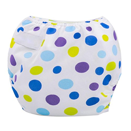 Yistu Washable Nappy, Newborn Baby Cloth Diaper Cover Adjustable Reusable Washable Nappy (B)