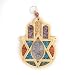 Produktbild Haussegen (Mehrsprachig) - Davidstern Mit Halbedel- Steine, einem hölzernen Wand -Behang mit Judaica, Kabbalah Segen - German
