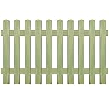Resistente a la intemperie Lingjiushopping Valla de Madera de Pino impregnada 170x100 cm 6/9 cm Material: Madera de Pino, Verde impregnada (Resistente a la putrefaccion) Ancho del Liston: 9 cm