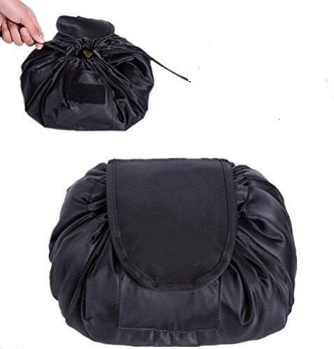 Lazy Makeup Bag Portable Travel Cosmetic Bag,Drawstring Design One-Step Storage Organizer,Magic Makeup Pouch for Lazy Women Girls