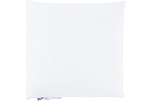 Uniency Poduszka puchowa 80 x 80 cm, 100% bawełna, wypełnienie 1600 g: 95% pierze i 5% puchu, 80 x 80 cm, kolor biały, Öko-Tex i RDS|1 sztuka