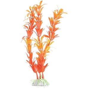 Kunstpflanze 15-23CM Aquarium Dekoration Wasserpflanze orange TOP
