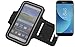 Produktbild K-S-Trade Für Samsung Galaxy J5 (2017) Duos Neopren Jogging Armband Sportarmband Oberarmband schwarz für Samsung Galaxy J5 (2017) Duos mit Reflektor Streifen. Fitness Lauf Armband