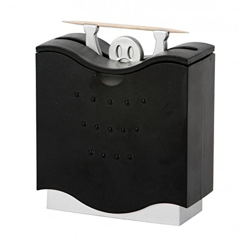 Zahnstocherspender Pick a Boo Distributeur de Cure-Dents en Plastique pour Homme Noir