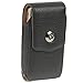 Produktbild Vertikale Gürteltasche für Samsung Galaxy S3 (GT-I9300) aus Leder in schwarz mit Magnetverschluss und Gürtelclip von AQ Mobile (alte Version, neue Version unter http://www.amazon.de/gp/product/B00RY1AY9A)