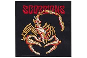 SIGITASTRADING Scorpions Small Hard Rock Heavy Metal Ba Écusson Patch en fer brodé sur accessoire