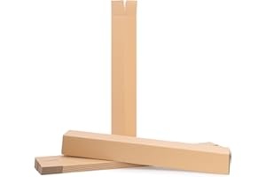 verpacking Versandhülse 775 x 105 x 105 mm Braun [Ausführung & Stückzahl wählbar] Versandkarton Faltkarton 50 Stück