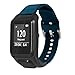 Produktbild QHJ Armband Für Tomtom Adventurer/Runner 2/ Runner 3,Silikon Ersatz Uhrenarmbänder Straps Sport Armband für Tomtom Adventurer/Runner 2 / Runner 3 (Dunkelblau)