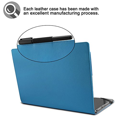 Lenovo Yoga Book Hülle Case, Infiland Slim Fit Folio PU-lederne dünne Kunstleder Schutzhülle Cover Tasche für Lenovo Yoga Book 25,65cm (10,1 Zoll Full HD) 2-in-1 Tablet PC(mit Auto Schlaf / Wach Funktion, Tablet und Tastatur sind nicht entgehaltet)(Hellblau) - 6