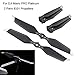 Produktbild lookatool 2 Paar New 2017 Für DJI Mavic Pro Platinum geräuscharm schnellverschlussbetätigung Propeller 2 Pairs (Silver)