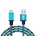 Produktbild 1m Micro-USB-Kabel High Speed Nylon Geflochtene USB 2.0 A Stecker an Micro-B-Daten-Synchronisierungs Ladelinie f¨¹r Samsung f¨¹r Android Smartphone Regard