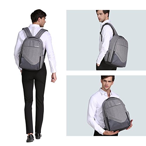 WinBridge Anti-Diebstahl-Laptop-Rucksack Reisetasche mit USB-Ladeanschluss Wasserdicht Business Daypack 【BP002】 - 9