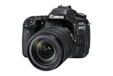 Canon EOS 80D Kit Fotocamera Reflex Digitale, 24.2 Megapixel, con Obiettivo EF-S 18-135 mm, f/3.5-5.6 IS U, Nero