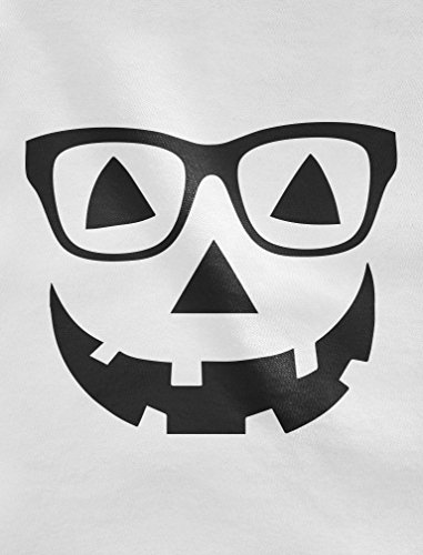 Shirtgeil Baby Halloween Brillen Kürbis Gesicht Baby Strampler Strampelanzug 3-6 Monate (62/68) Grau