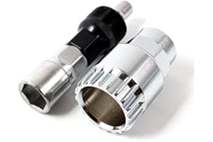 DIYI Attrezzo per bicicletta, estrattore pedivella, con 20 denti, riparazione, cuscinetto interno