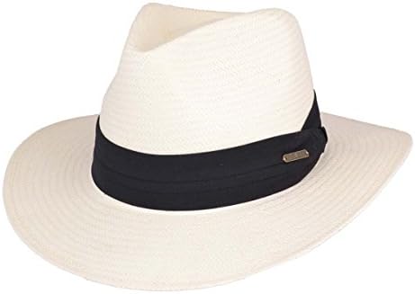 Ultra Lightweight Panama Style Hat Adjustable Smart Large Brim Approx 90g