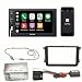 Produktbild Sony XAV-AX1000 Apple CarPlay Bluetooth USB Moniceiver Autoradio Touchscreen Einbauset für Skoda Fabia Roomster Praktik