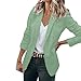 Produktbild LUGOW Damen Jacken Frauen Lose Blazer Top Langarm Freizeitjacke Damen Büro Tragen Mantel Bluse Online Günstig Mäntel Streetwear Übergangs-Jacke Herbst Frühling(X-Large,Grün)