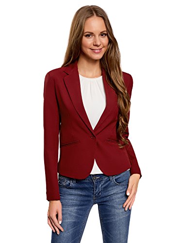 oodji Ultra Damen Kurzer Taillierter Blazer