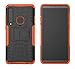Produktbild Roreikes Samsung Galaxy A9 2018 Hülle Silikon,Stoßfest Hybrid PC und TPU Case Cover mit Ständer Heavy Duty Serie [Dual Layer]Rugged Armor Schutzhülle für Samsung Galaxy A9 2018(Orange)