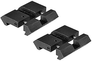 WENQUAN-AC, Jagdzubehör Schwalbenschwanz zu Weber Picatinny Adapter Snap In Schienenadapter 11mm auf 20 / 22mm Tactical Military Gear 2 STK/Pack