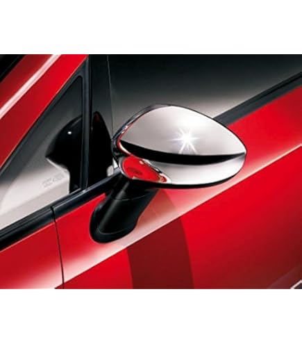 Coppia Calotte Specchietti Auto Colore Rosso - Compatibile Per Fiat 500 Dal 2007, Codice Colore 176 - Foto 9