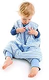Schlummersack Baby Sommerschlafsack mit Füssen 1.0 Tog – Blue Stripes – erhältlich in 5 verschiedenen Grössen - 2