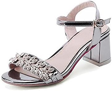 Open-toed high heels hollow large size flowers sandals , gun color , 43