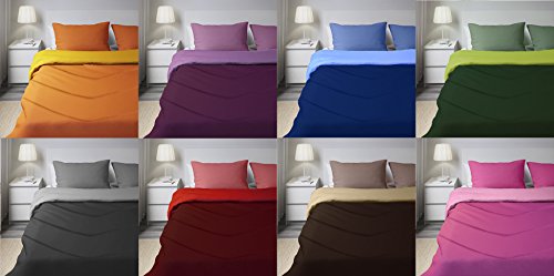 Trapuntino Copriletto Trapuntato Primaverile Bicolore Doubleface Per Letto