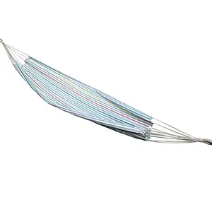 Hangit Cotton Hammock (White Stripe, 335 Centimeters)