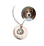 Ein besondere und individuelle Silber Halsschmuck mit Fotogravur & Textgravur für Damen, Herren und Kinder, Eine ewige und einzigartige Geschenk Idee für Ihre Liebeste.