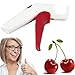 Produktbild FairytaleMM 1 Stücke Kirsche Olive Pits Pitter Stein Samen Remover Hand Corer Küchenwerkzeuge, weiß und rot