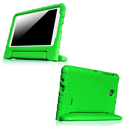 Fintie Samsung Galaxy Tab 4 7.0 Kinder Hülle - Ultra-leichte, stoßfeste und kinderfreundliche EVA Ständer Schutzhülle Tasche Case Cover mit Drehbar Handgriff für Samsung Galaxy Tab 4 7.0 (7 Zoll) T230 T235 Tablet, Grün