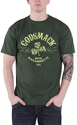 Godsmack T Shirt Mens Celtic Band Logo Boston USA Official Green XXL