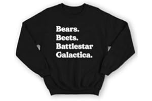 Sanfran Clothing Bears Beets Battlestar Galactica Funny Office US TV Show Dwight Schrute Michael Scott Jumper Sweater