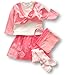 Vanilla Park Cotton Double Layer Top, Twill Skirt and Tights/Bag, Skirt sets, Girls, 18-24 months